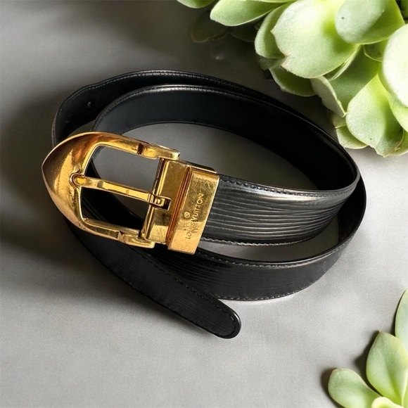 Louis Vuitton Black Epi Leather belt - Picture 1 of 12